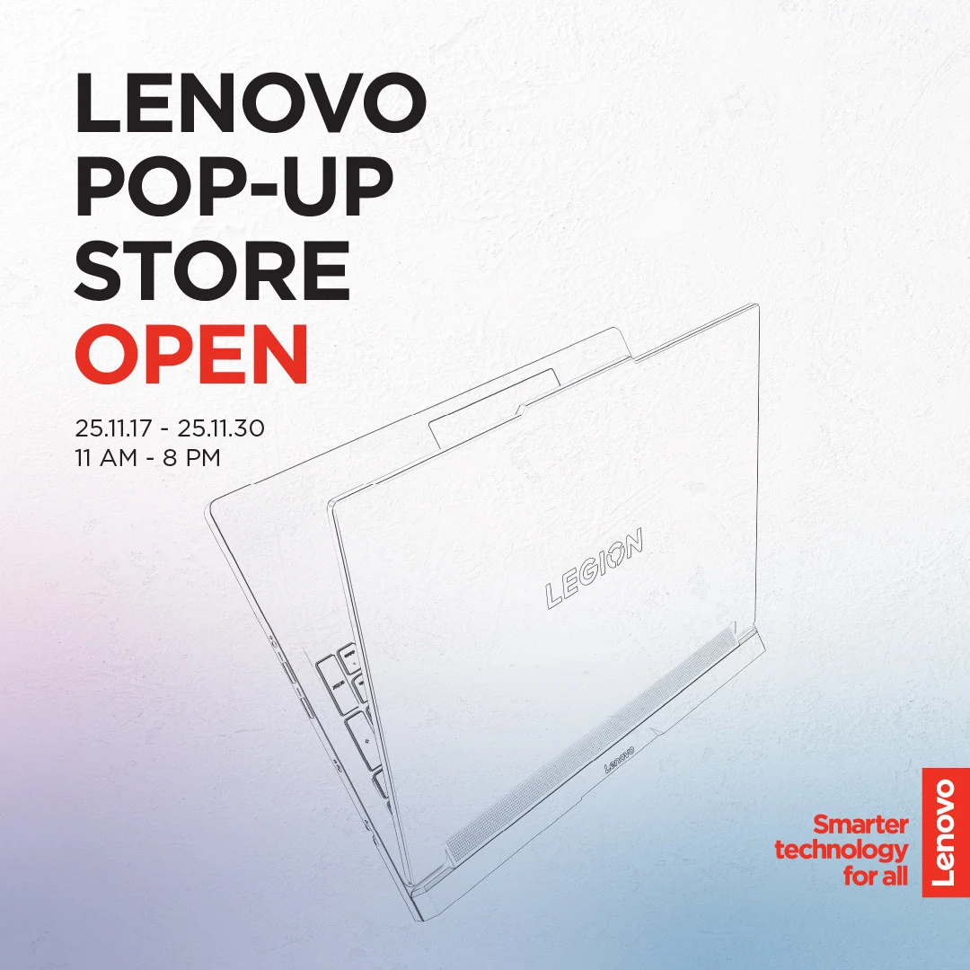 12월 성수동 팝업 레노버 포스터