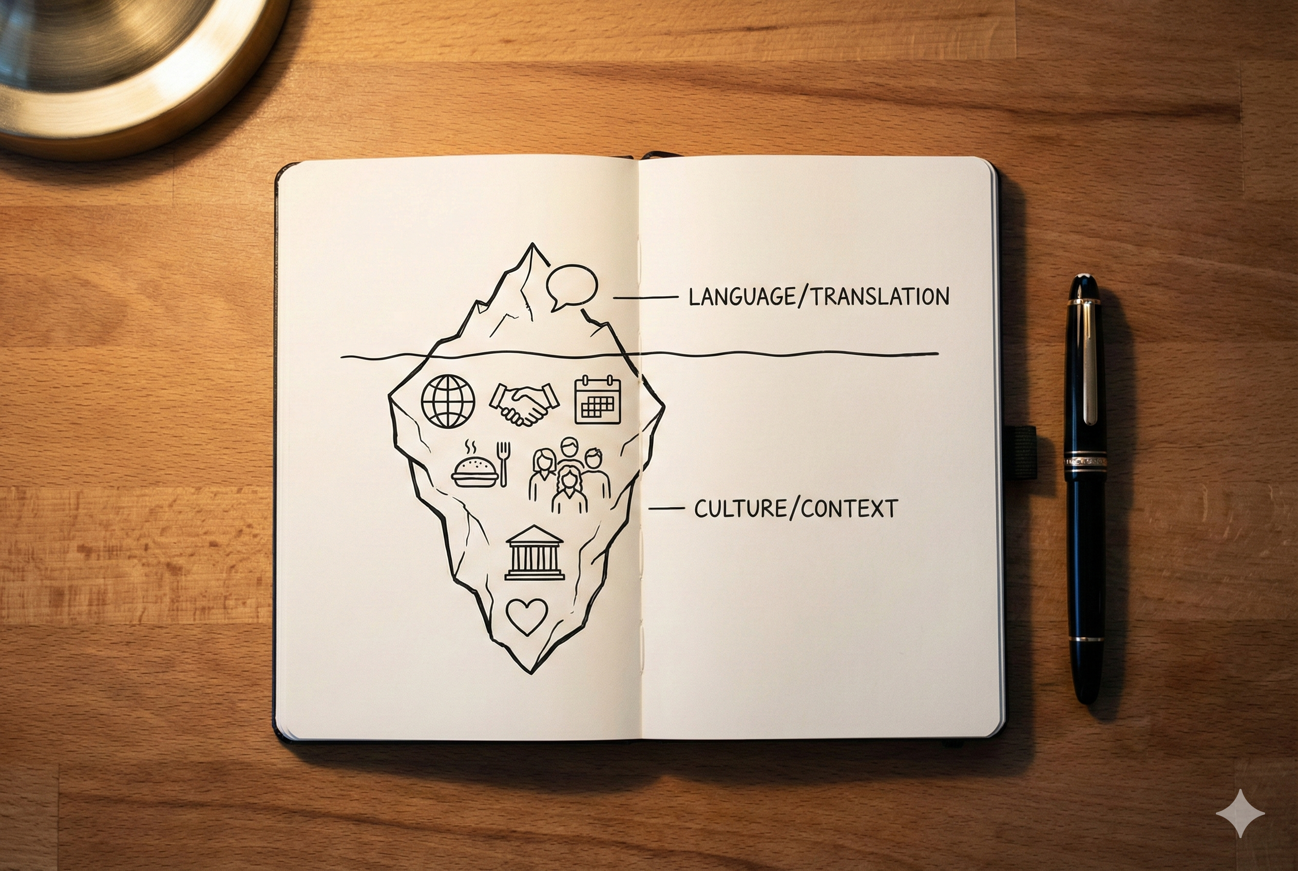 단순 언어 번역과 문화적 맥락을 고려한 변역(Transcreation)의 차이점 인포그래픽