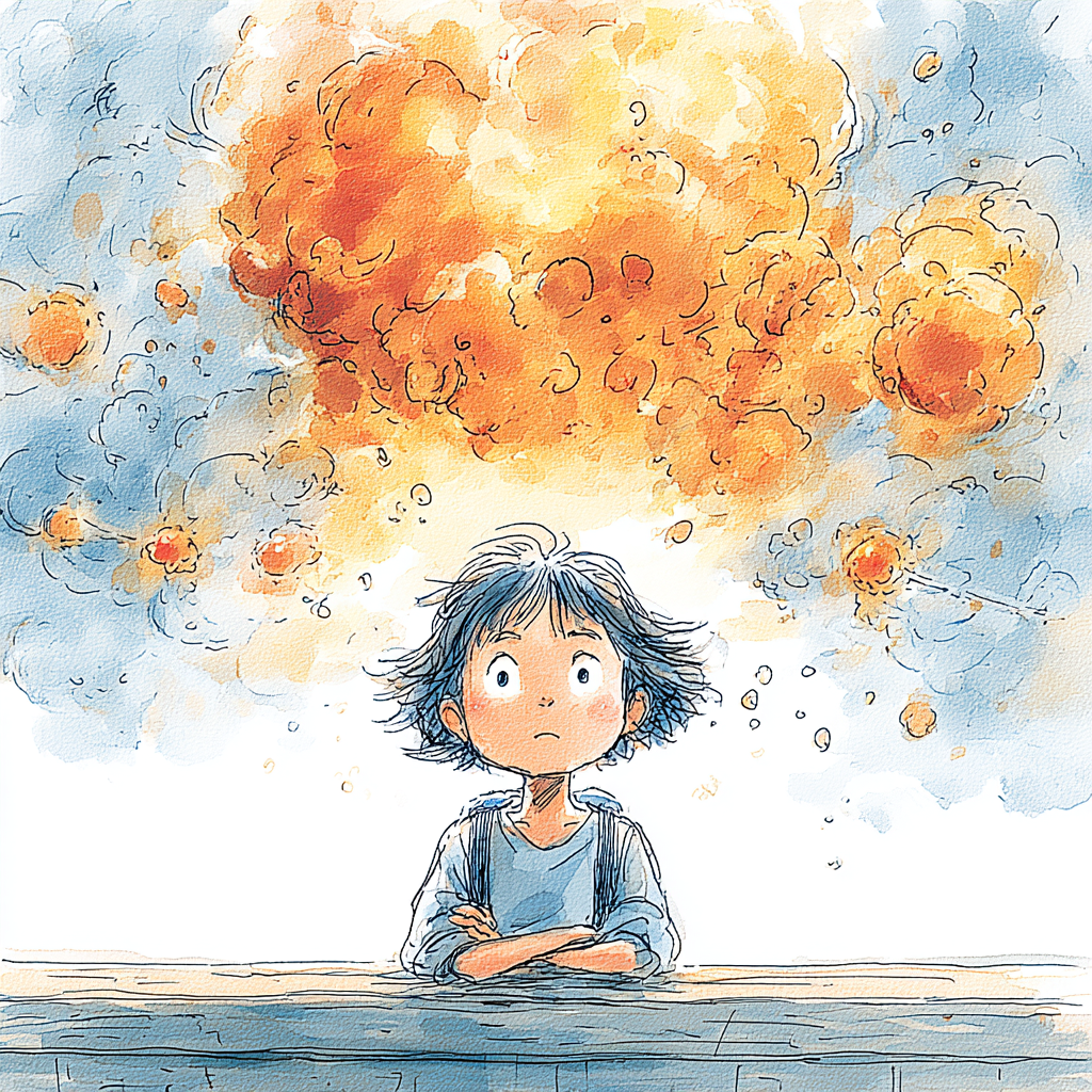 아이가 고민중인 그림