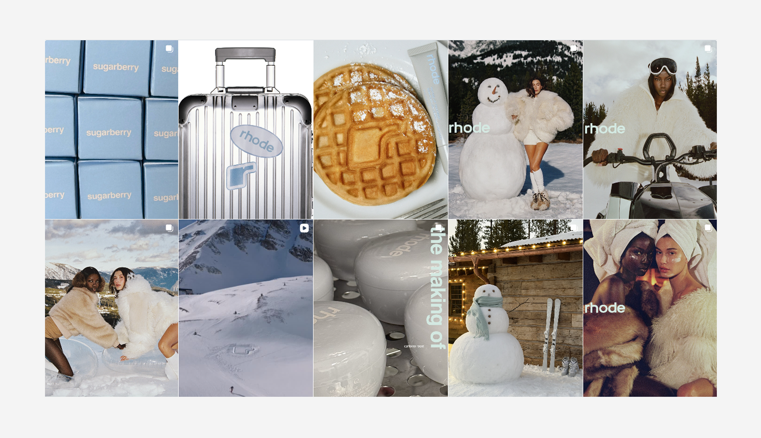 제품보다 정체성과 비주얼을 전면에 내세우는 Rhode ⒸRhode