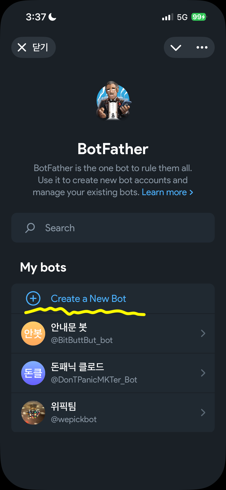 Create a New Bot