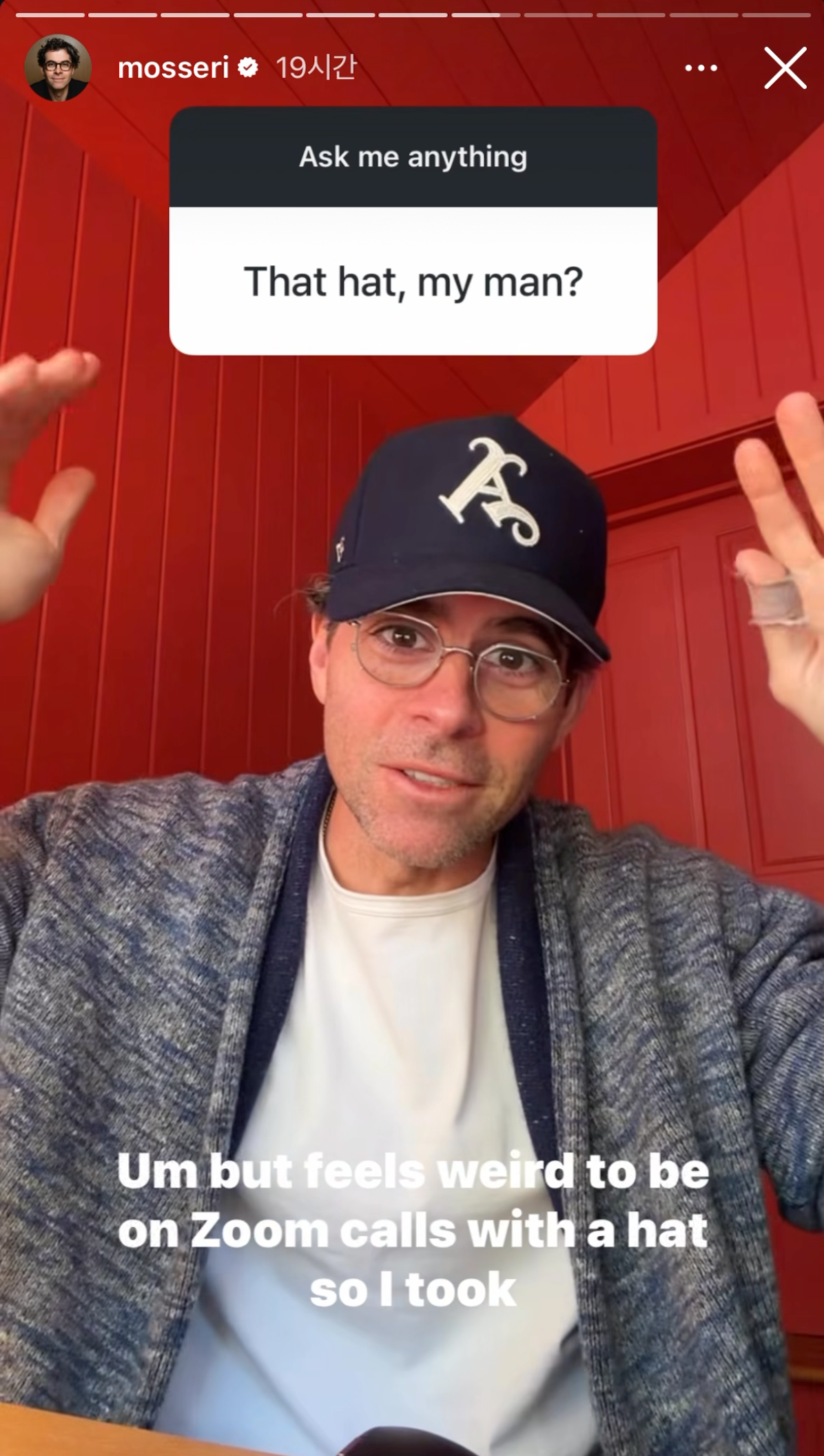 Adam Mosseri Official Instagram (@mosseri)