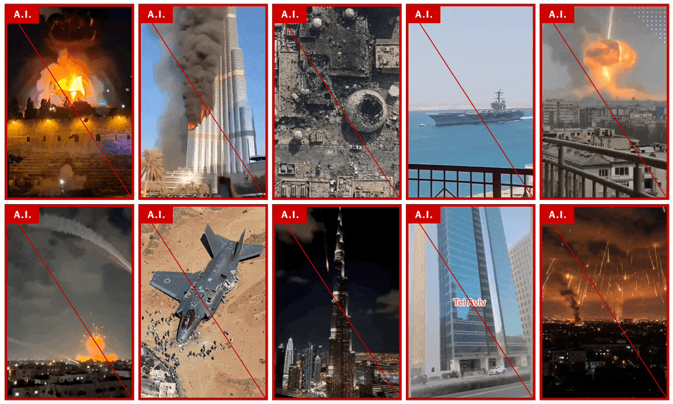 이란 전쟁 A.I. 페이크 영상