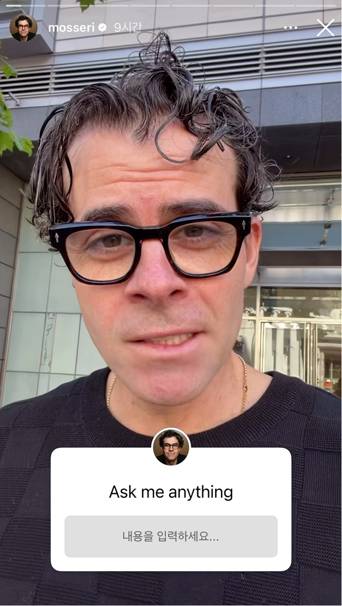 Adam Mosseri Official Instagram (@mosseri)