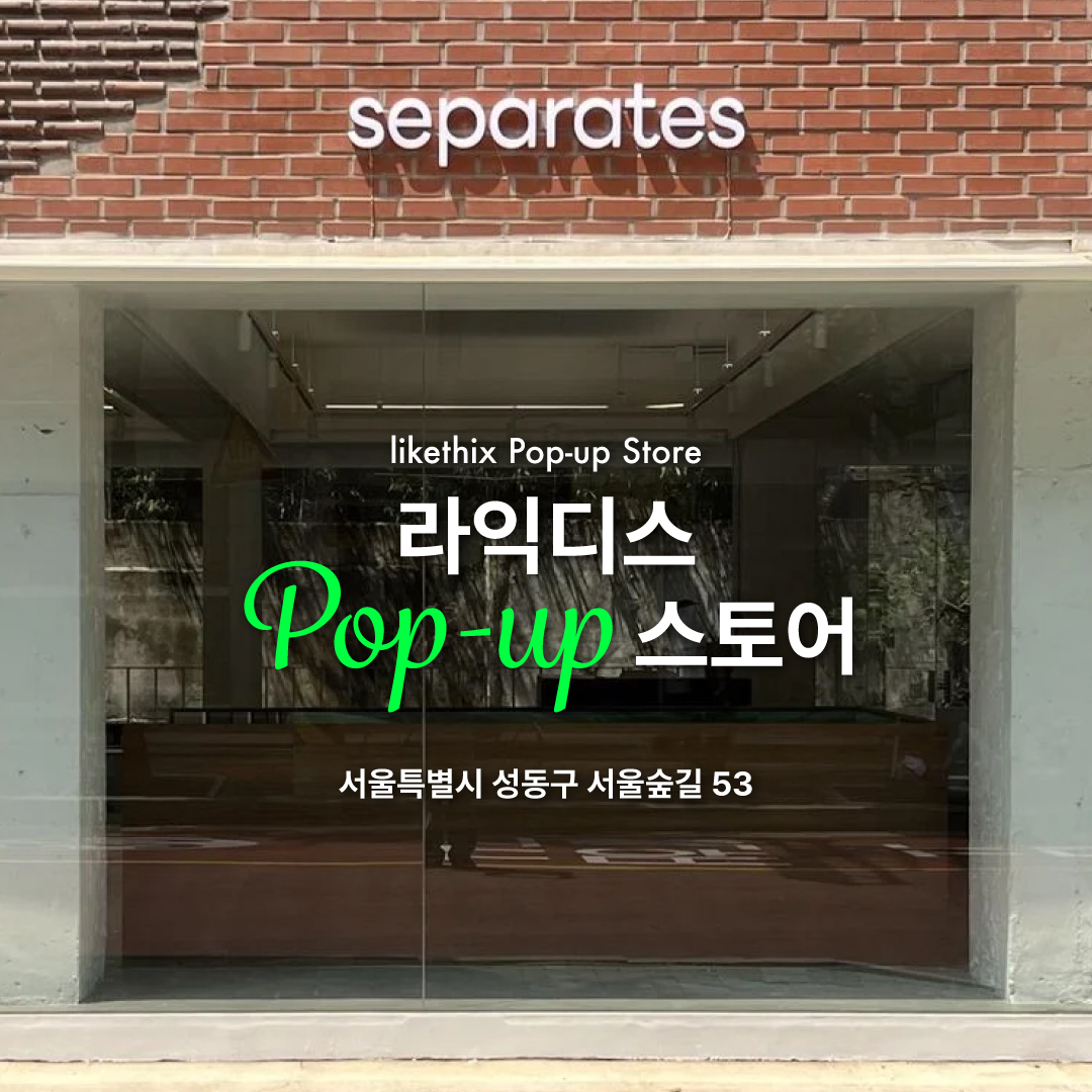 11월 성수동 팝업스토어 : 라익디스 팝업스토어