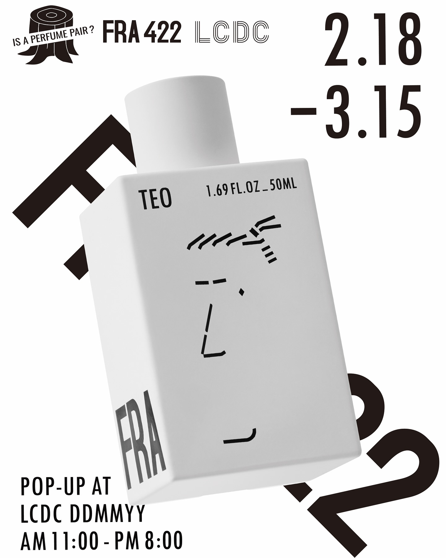 3월 성수동 팝업스토어 : 프라포투투 팝업 포스터